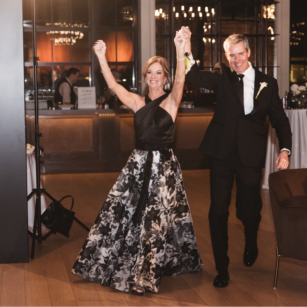 Cyril Verdavainne Black Twist & Fil Coupé Gown